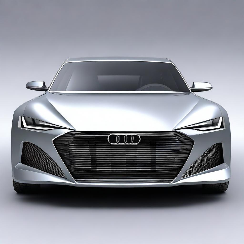 Generate an image of a futuristic Audi A6 concept car