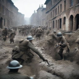 Create an image depicting a World War 2 scene