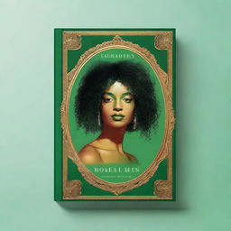 A book cover in a vibrant shade of green