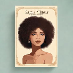 A book cover featuring a feminine woman with curly hair looking at herself in a mirror