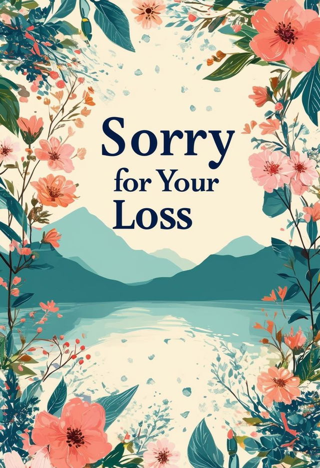 A comforting book cover design with the text 'Sorry for Your Loss'