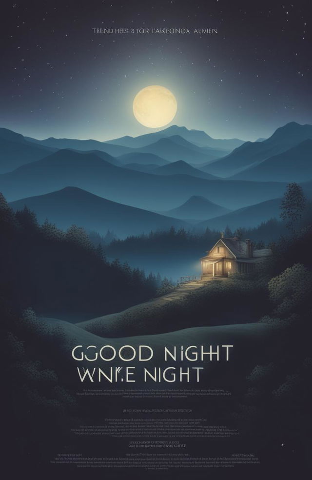 This is a request to create a movie poster for a fictional film called 'Good Night'