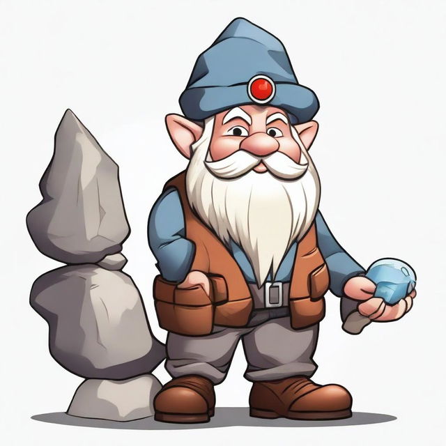 Create an image of a rock gnome artificer