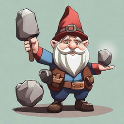 Create an image of a rock gnome artificer