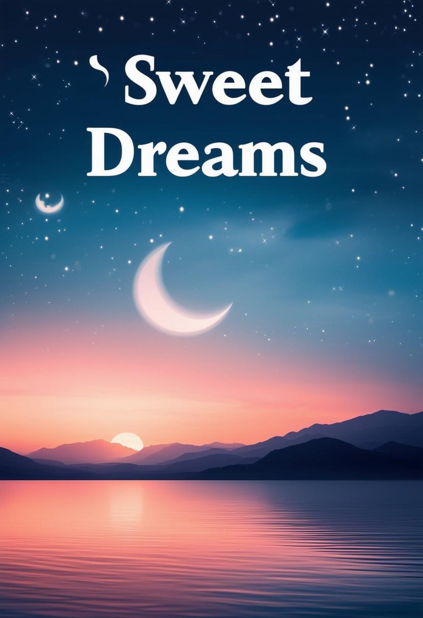 This is a request to generate a book cover with the text 'Sweet Dreams' using the book cover adapter