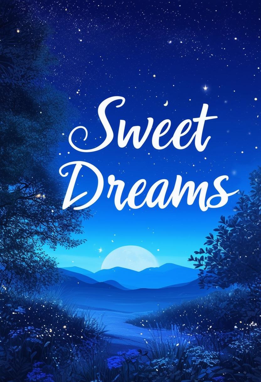 This is a request to generate a book cover with the text 'Sweet Dreams' using the book cover adapter