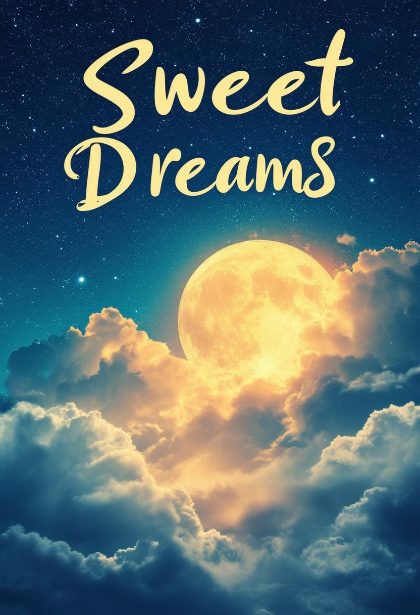 This is a request to generate a book cover with the text 'Sweet Dreams' using the book cover adapter