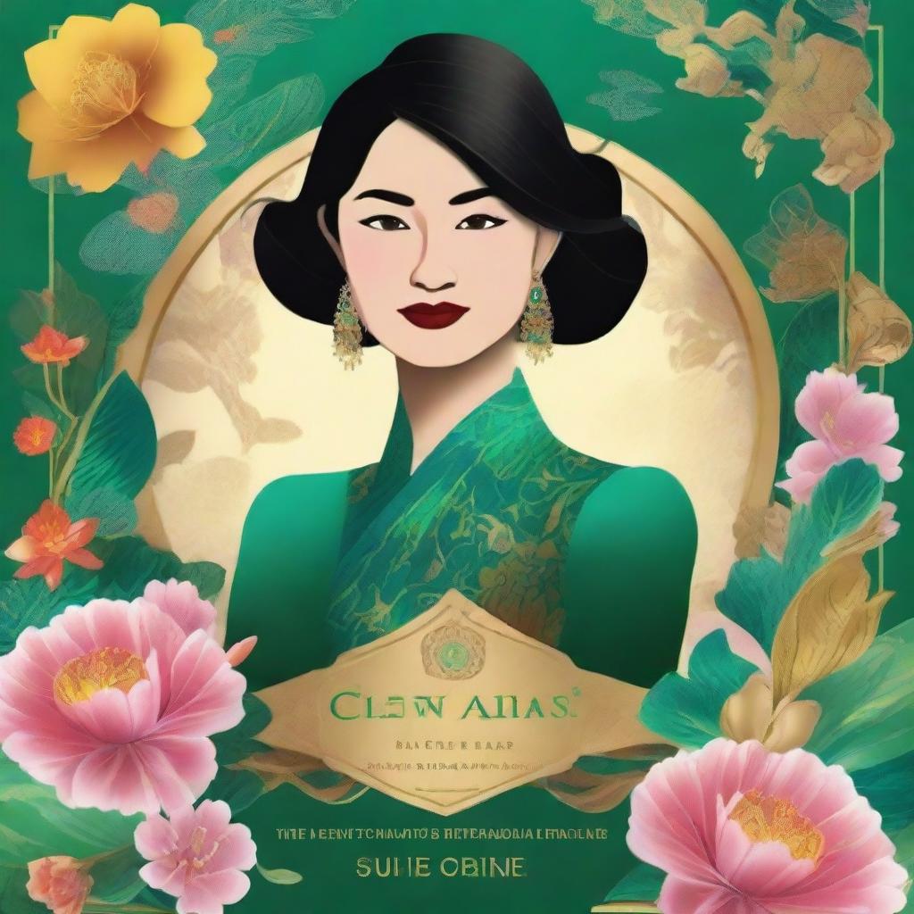 Redesign the book cover for "Crazy Rich Asians"