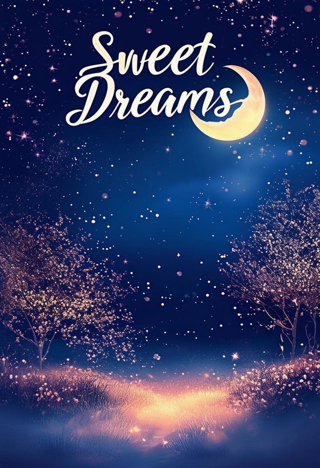 This is a request to generate a book cover with the text 'Sweet Dreams' using the book cover adapter