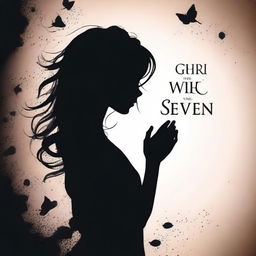 Generate a book cover featuring a silhouette of a girl