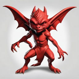 Generate a concept image of a red imp character from Dungeons and Dragons