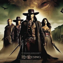 A vintage Van Helsing II movie poster for Universal Pictures set in the early 1900s