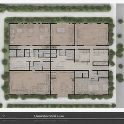 A detailed 2-story commercial building floor plan