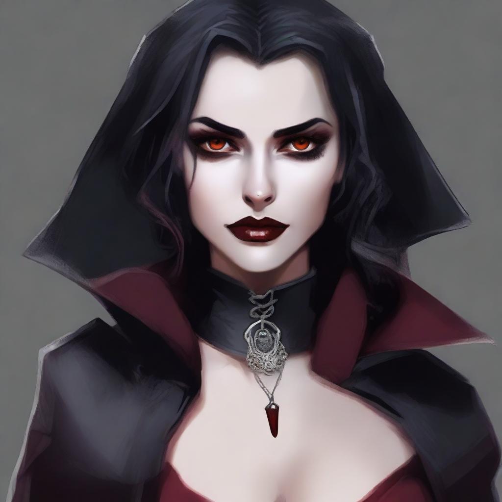 Generate an image of a sexy vampire rogue