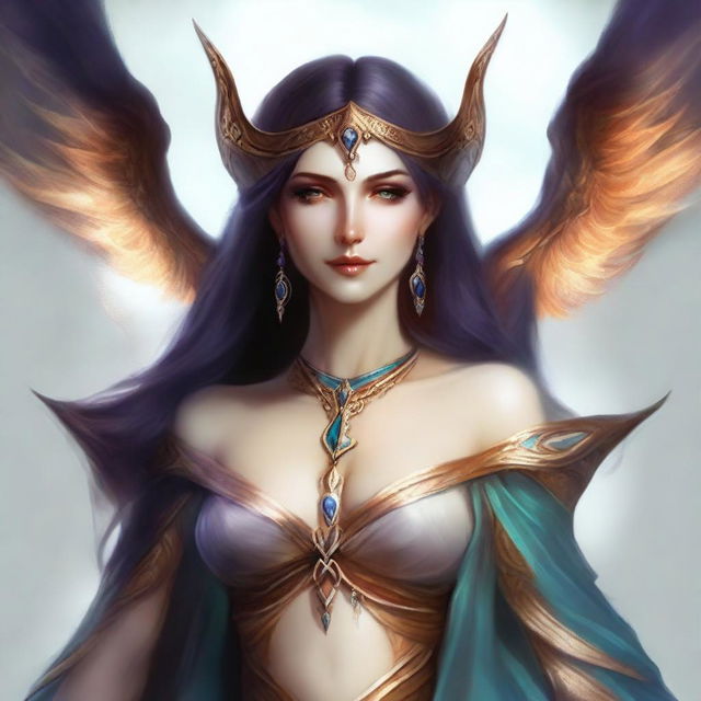 Create an image of a fallen Eladrin lady sorceress