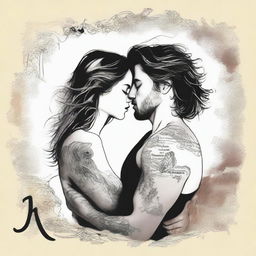 Create an image of a romantic couple