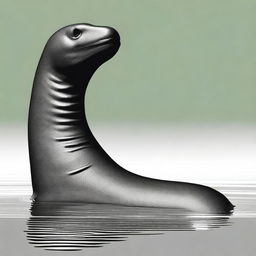 Generate an image of the 'Glock Ness Monster'