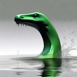 Generate an image of the 'Glock Ness Monster'