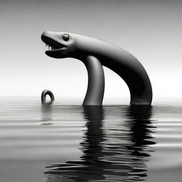 Generate an image of the 'Glock Ness Monster'