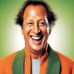 Create an image of actor Rob Schneider, but instead of his human form, depict him as a carrot