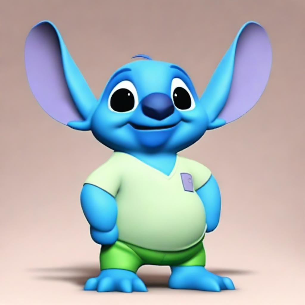 Generate an image of Danny Devito as the character Stitch from Disney's Lilo & Stitch