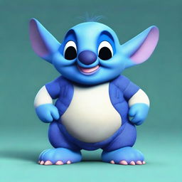 Generate an image of Danny Devito as the character Stitch from Disney's Lilo & Stitch