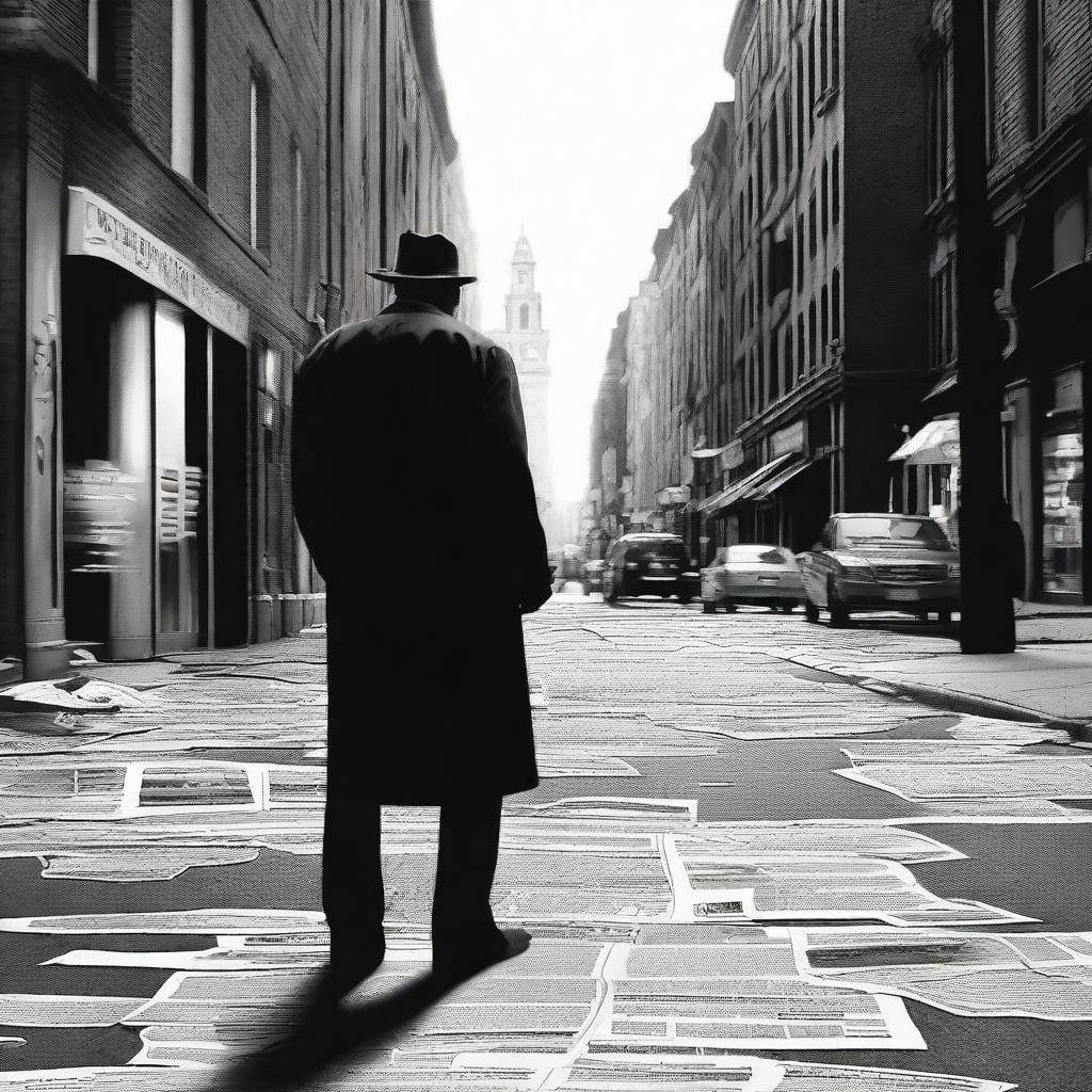 Visualize a thriller/crime scene representing the outbreak of silence