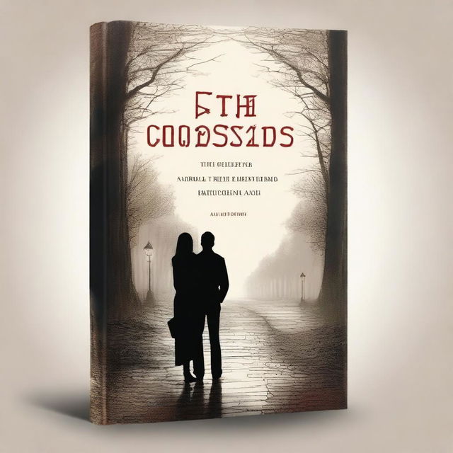 Create a book cover for a novel titled 'At the Crossroads: Schadd, Cén, and Elmire