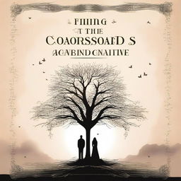 Create a book cover for a novel titled 'At the Crossroads: Schadd, Cén, and Elmire