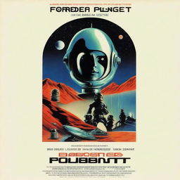 A Super Panavision 70 style poster for the film Forbidden Planet