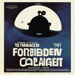 A Super Panavision 70 style poster for the film Forbidden Planet