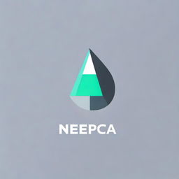 Create a logo for an online shop called 'Nepca'. The logo should be modern, sleek, and represent the digital marketplace.