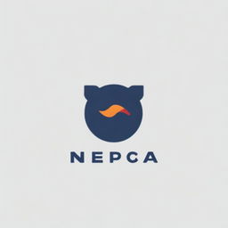 Create a logo for an online shop called 'Nepca'. The logo should be modern, sleek, and represent the digital marketplace.