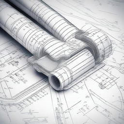 Create an image of a detailed technical drawing