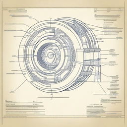 Create an image of a detailed technical drawing