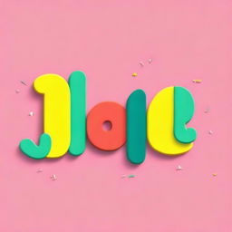 Generate an image of the word 'Jejeje' in a playful and colorful style.