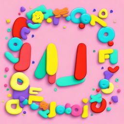 Generate an image of the word 'Jejeje' in a playful and colorful style.