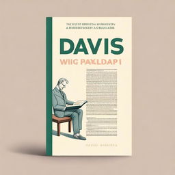 Create a book cover featuring a man named David, who is deeply engrossed in a book about economic philosophy