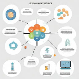 Create an image that visualizes the concept of biosensors