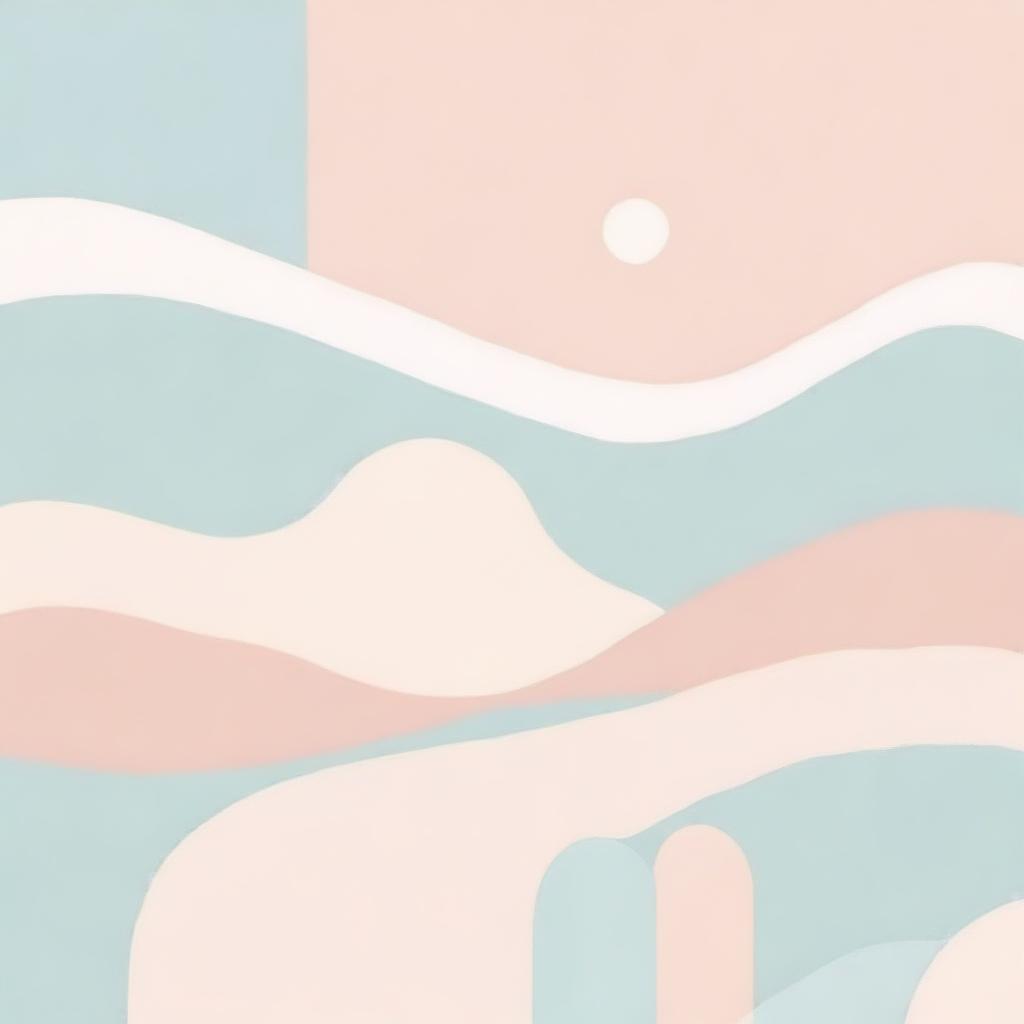 Generate an image that radiates a warm and gentle atmosphere, with each aspect dipped into a calm pastel-colored palette, evoking a feeling of soft nostalgia