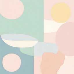 Generate an image that radiates a warm and gentle atmosphere, with each aspect dipped into a calm pastel-colored palette, evoking a feeling of soft nostalgia