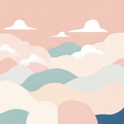 Generate an image that radiates a warm and gentle atmosphere, with each aspect dipped into a calm pastel-colored palette, evoking a feeling of soft nostalgia