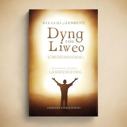 Design an inspiring Christian book cover for a book called 'Dying to Live: Embracing faith over the flesh' written by Ludo Lorato Lephalo