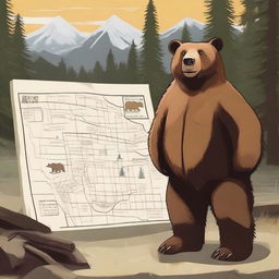 Create an image of a missing bear