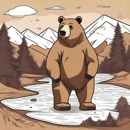 Create an image of a missing bear