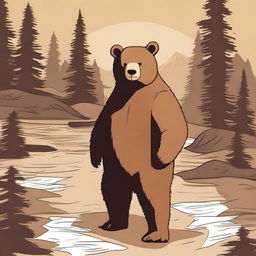 Create an image of a missing bear