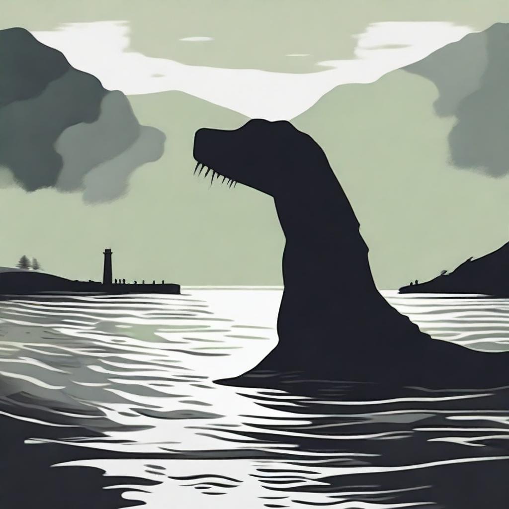 Generate an image for a film poster titled 'LOCH NESS TERROR'