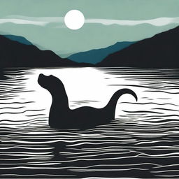 Generate an image for a film poster titled 'LOCH NESS TERROR'