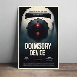 Create a film poster for a thriller movie titled 'Doomsday Device'