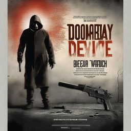 Create a film poster for a thriller movie titled 'Doomsday Device'